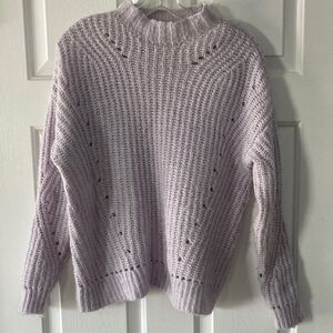 Cozy Light Gray Knit Sweater